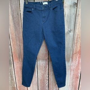 Loft Dark Blue Jean Leggings Size 6
